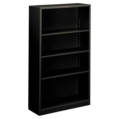 HON - Metal Bookcase, 4 Shelves - Various Colors