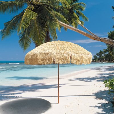8' Hula Patio Umbrella Hawaii Style Umbrella for Pool,Patio,Beach