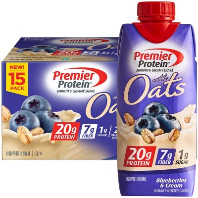 UPC 643843800026 product image for Premier Protein 20g Protein with Oats Shake, Blueberries and Cream (11 fl. oz, 1 | upcitemdb.com