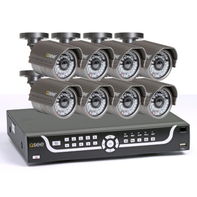 Q-See 16 Channel Surveillance System with 8 Premium High-Resolution 600TVL Cameras & 1TB HDD and Remote Monitoring