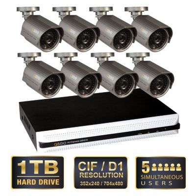 *$499 after $200 Instant Savings* Q-See 16 Channel Security System with 1TB Hard Drive and 8 600TVL Cameras
