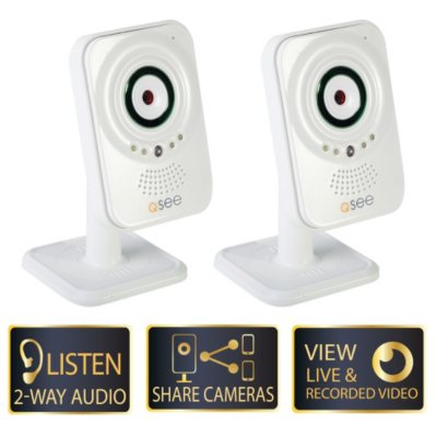 Q-See 2 Pack Easy View WiFi IP Cameras