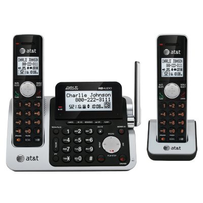 AT&T CL83201 DECT 6.0 Expandable 2-Handset Cordless Telephone with Answering System