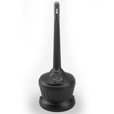 Standard Smokers' Outpost Cigarette Receptacle - Black