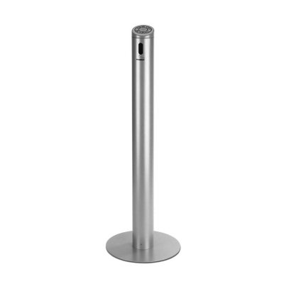 Smoke Stand Cigarette Receptacle - Silver