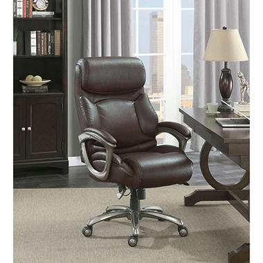 La-Z-Boy Martin Big and Tall Executive Office Chair, Brown ...