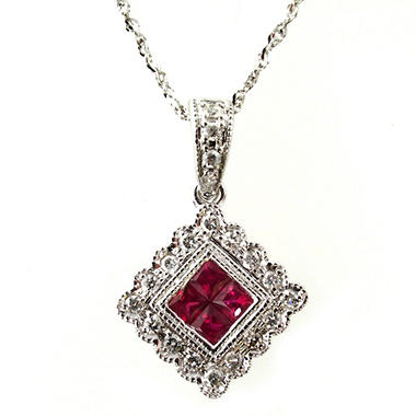  .30 ct. t.w. Ruby and 