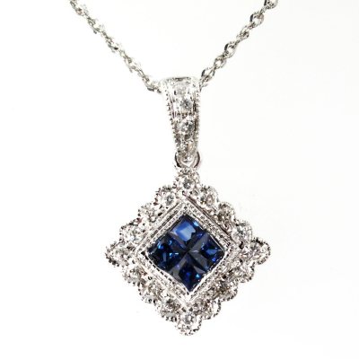.30 ct. t.w. Sapphire & Diamond Pendant