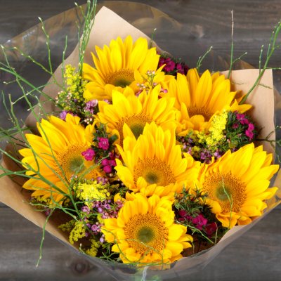 Sunshine Day Bouquet without a Vase 