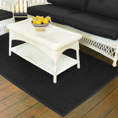 Loop Door Mat - 4" x 6" - Black