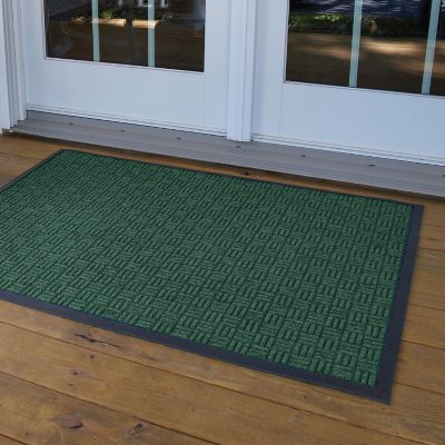 Parquet Door Mat 3' x 5' - Hunter Green