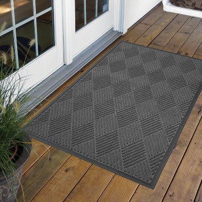 Diamond Door Mat 2' x 3' - Charcoal