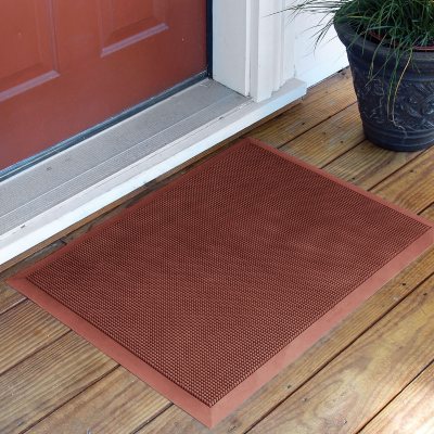 Brush Clean Mat - 24" x 32" - Terra Cotta Red