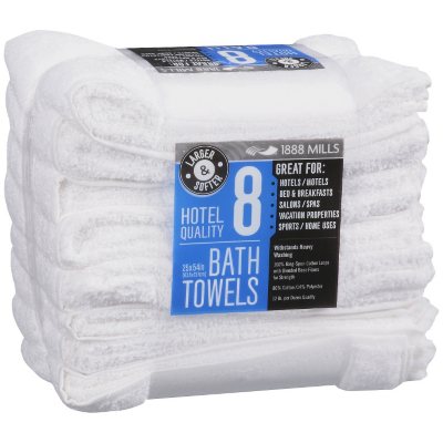 1888 Mills 25 x 54" Hotel Quality Bath Towels - 8 ct.