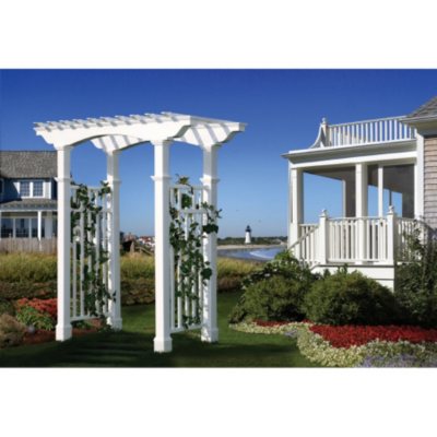 UPC 673995840281 product image for Newport Vinyl Arbor with Trim | upcitemdb.com