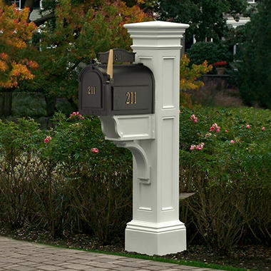 Liberty Mail Post White    5805-W