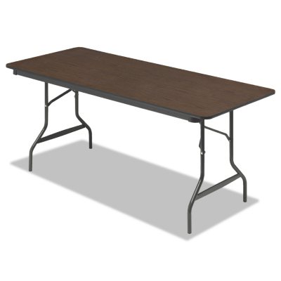 Iceberg 6.25' Economy Folding Table, Wood Laminate