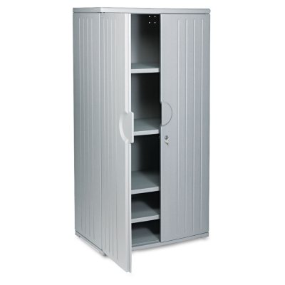 Iceberg - OfficeWorks Resin Storage Cabinet, 72" High - Charcoal