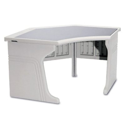 Aspira Corner Workstation – Platinum Top