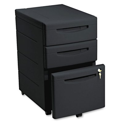 Iceberg - Aspira Mobile Underdesk Pedestal File, Resin, 2 Box/1 File Drawers, A4/Letter/Legal, 22"- Black