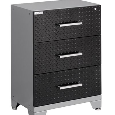 NewAge Performance Series Quick Assembly Three Drawer Tool Cabinet - Black