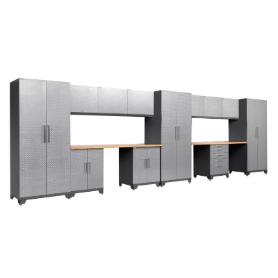 NewAge Products Performance Plus Diamond Series 14 Piece Cabinet Set -  Silver 