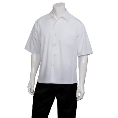 Chef Works Cool Vent Cook Shirt - White - "S"
