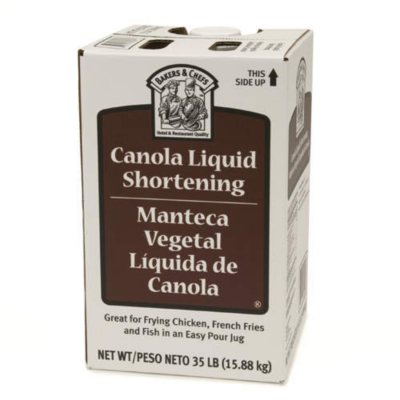 Bakers & Chefs Canola Liquid  Shortening - 35 lbs.