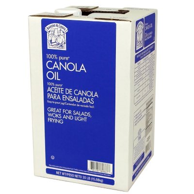 Bakers & Chefs 100% Pure Canola Oil - 35 lbs.