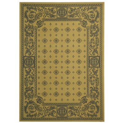 Courtyard Rug - Natural/Terracotta - 4' × 5'7"