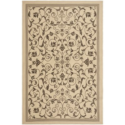 Indoor / Outdoor Textured Weave Rug - Floral Garden - 2 pc.