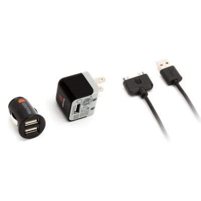 Griffin PowerDuo Micro Charger Kit for iPhone & iPod, 5 watt - Black