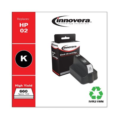 Innovera - 21WN Compatible, Remanufactured, C8721WN (02) Ink, 660 Page Yield - Black