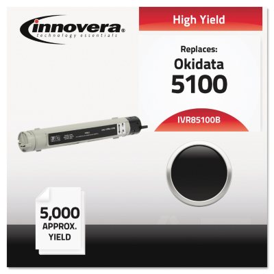 Innovera - Compatible with 42127404 (5100) Toner, 5000 Yield -  Black