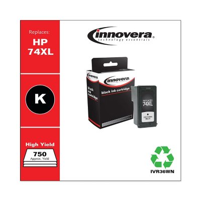 Innovera - 36WN Compatible, Remanufactured, CB336WN (74XL) Ink, 750 Page Yield - Black