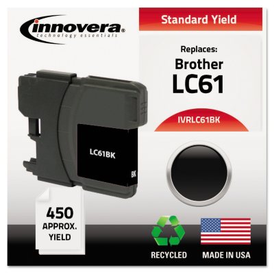 Innovera - LC61BK Compatible, Remanufactured, LC61BK Ink, 450  Page Yield - Black