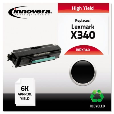 Innovera - Remanufactured X340 High-Yield Toner, 6000 Page-Yield -  Black