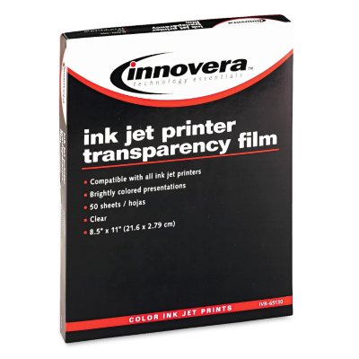 Clear Transparency Film for Ink Jet Printers