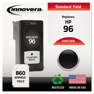 Innovera - 67WN Compatible, Remanufactured, C8767WN (96) Ink, 860 Page Yield - Black