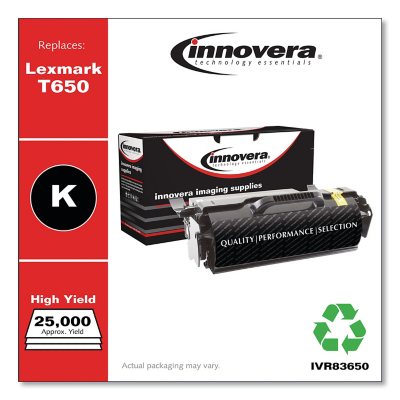 Innovera - Remanufactured T650H21A (T650DN) Toner, 25000 Yield -  Black