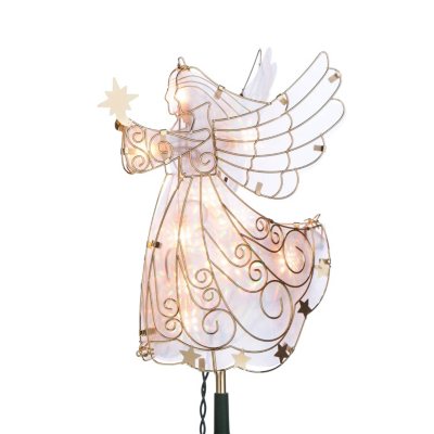 UPC 687293232105 product image for Electric Glass Angel Tree Topper | upcitemdb.com