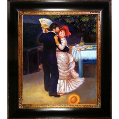 Hand-painted Oil Reproduction of Pierre Auguste Renoir's Dance in the Country.