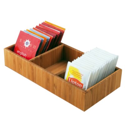 Bamboo Packet and Condiment Holder