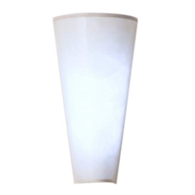White Faux Mica Battery-Powered Accent Wall Sconce