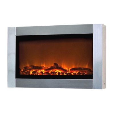Fire Sense Stainless Steel  Wall Mounted Electric Fireplace 