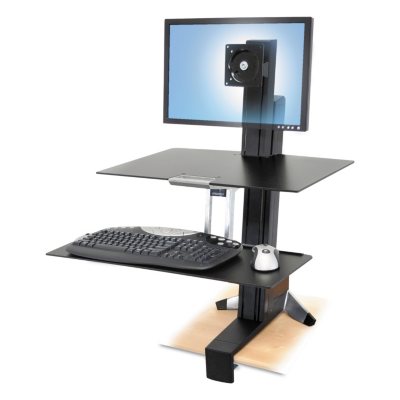 Ergotron WorkFit-S Sit-Stand Workstation with Worksurface (for standard monitor)