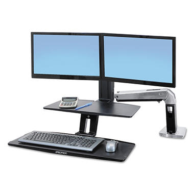 Ergotron WorkFit-A Sit-Stand Workstation with Suspended  ERG24392026