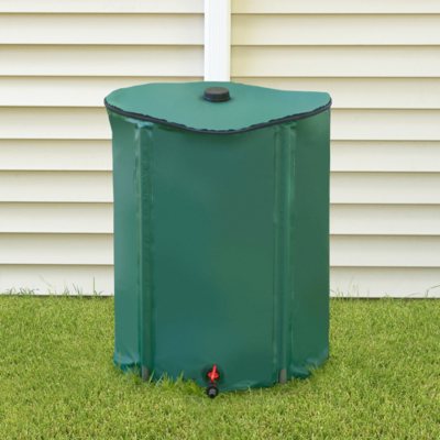 Portable Rain Barrel with Diverter - 52 gal.