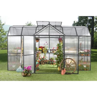 Royal Garden Greenhouse with Black Frame 10' x 15'
