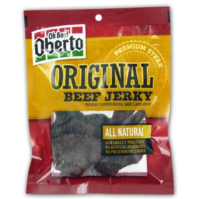 Oberto Original Beef Jerky - 3.25 oz. Bag - 8 ct.